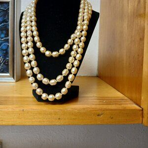 Chanel Faux Pearl Necklace